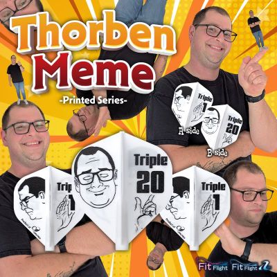 Cosmo Darts Fit Flights Air Printed Series Thorben Meme Shape Flights