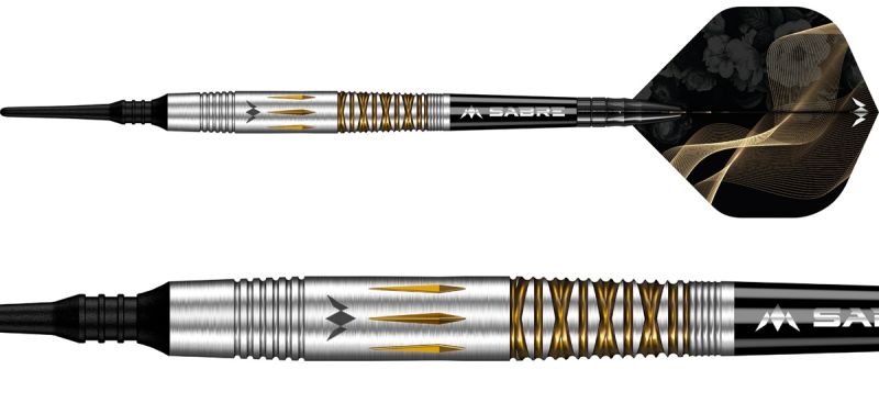 Mission Almudeno Fajardo Ayuso 95% Gold PVD Milled Silver Softdarts 18 Gramm Softdarts