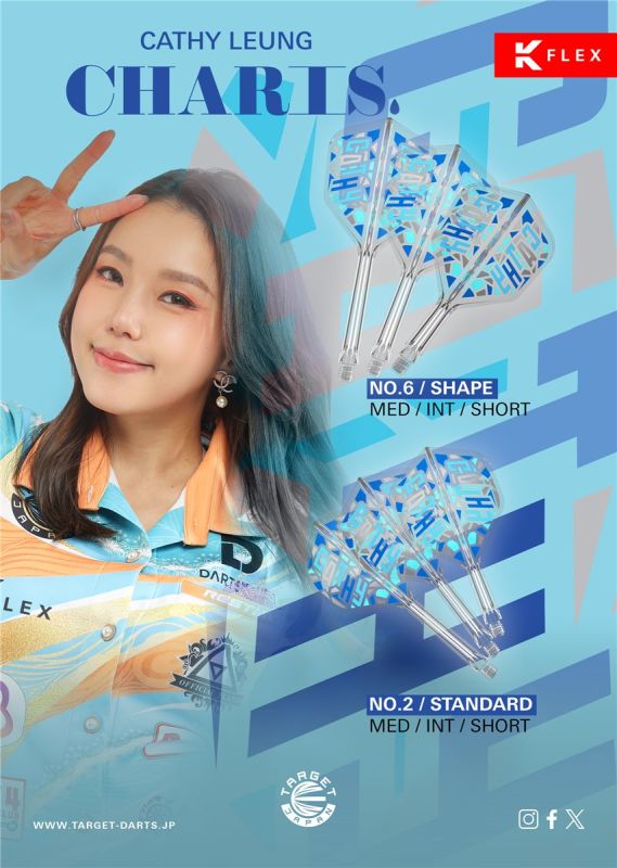 Target Japan Cathy Leung Charis K-Flex Shaft/Flight System Shape No6 Shafts