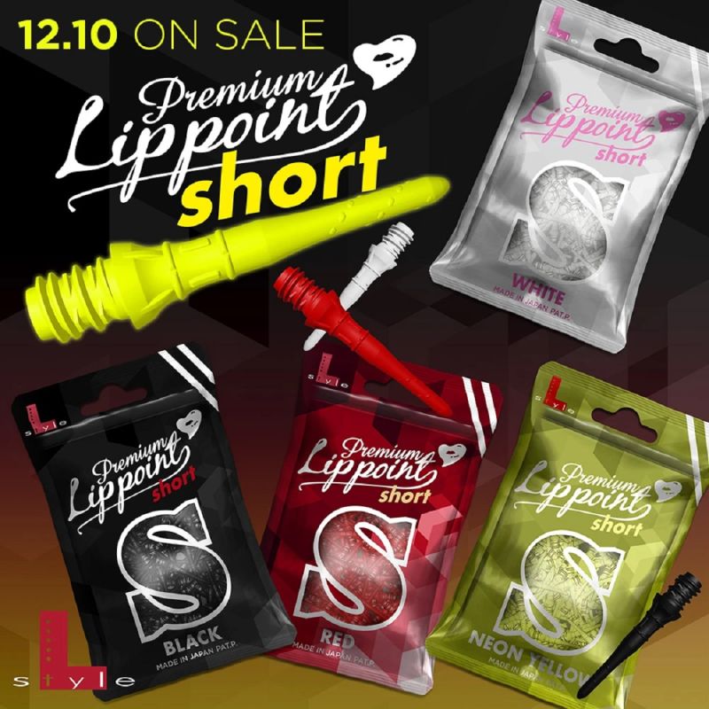 L-Style - Premium Lippoint Short Schwarz Weiß Rot Gelb Soft Dart Spitzen