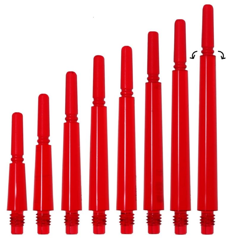 Cosmo Darts Fit Shafts Gear Normal Spinning KLAR Rot Shafts