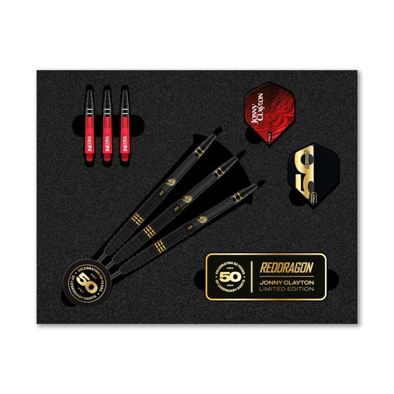 Reddragon Jonny Clayton 50 Years Limited Edition 90% Steeldarts 22 Gramm Steeldarts