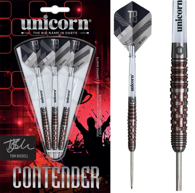 Unicorn Contender Tom Bissel 95% Steeldarts 22 Gramm Steeldarts