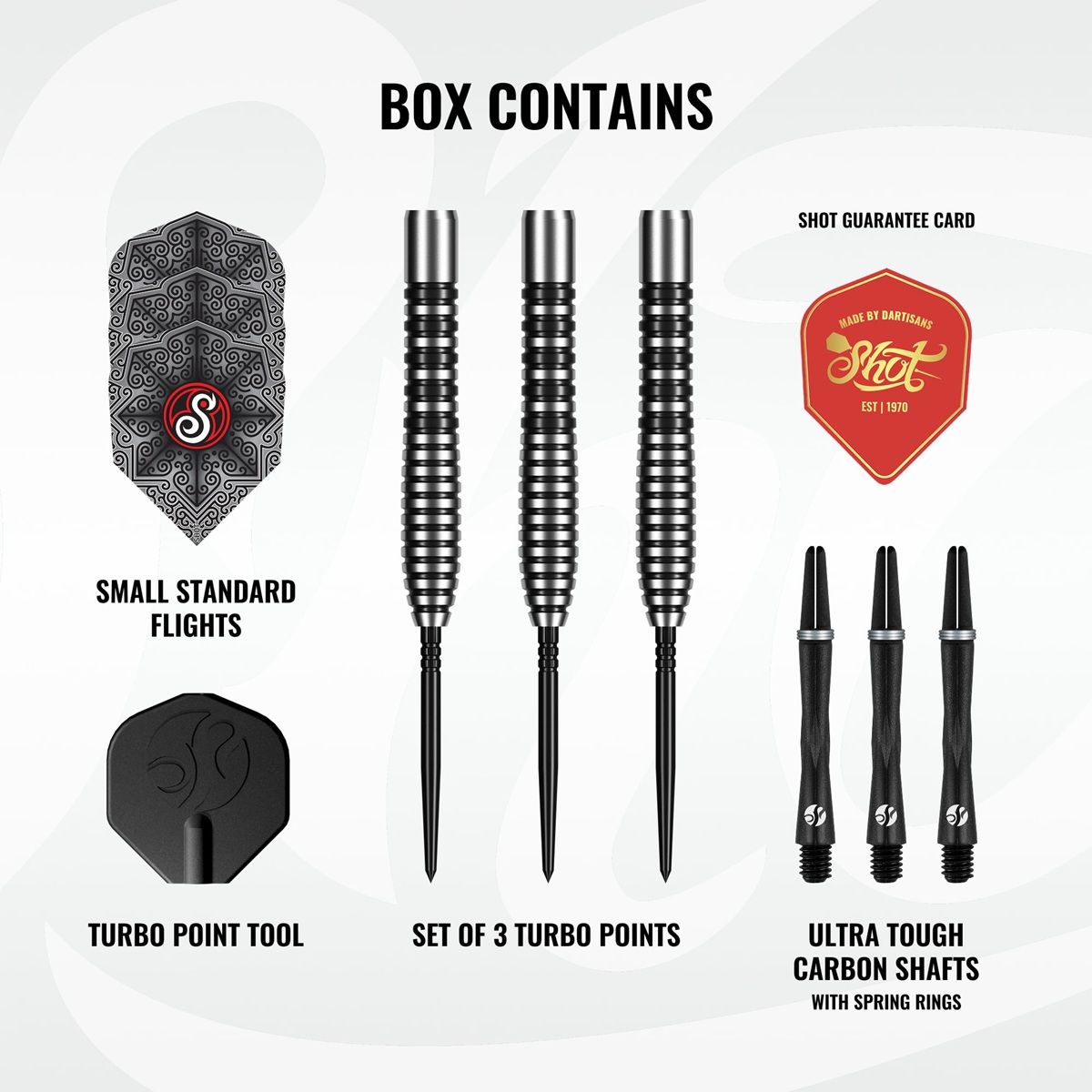 Shot! Pro Series Raymond Smith Guru TP 90% Steeldart 22 Gramm Steeldarts