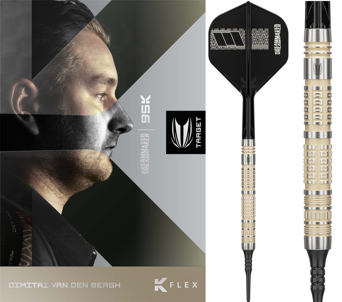 Target Dimitri van den Bergh 95K 95% Softdarts 19 Gramm Softdarts