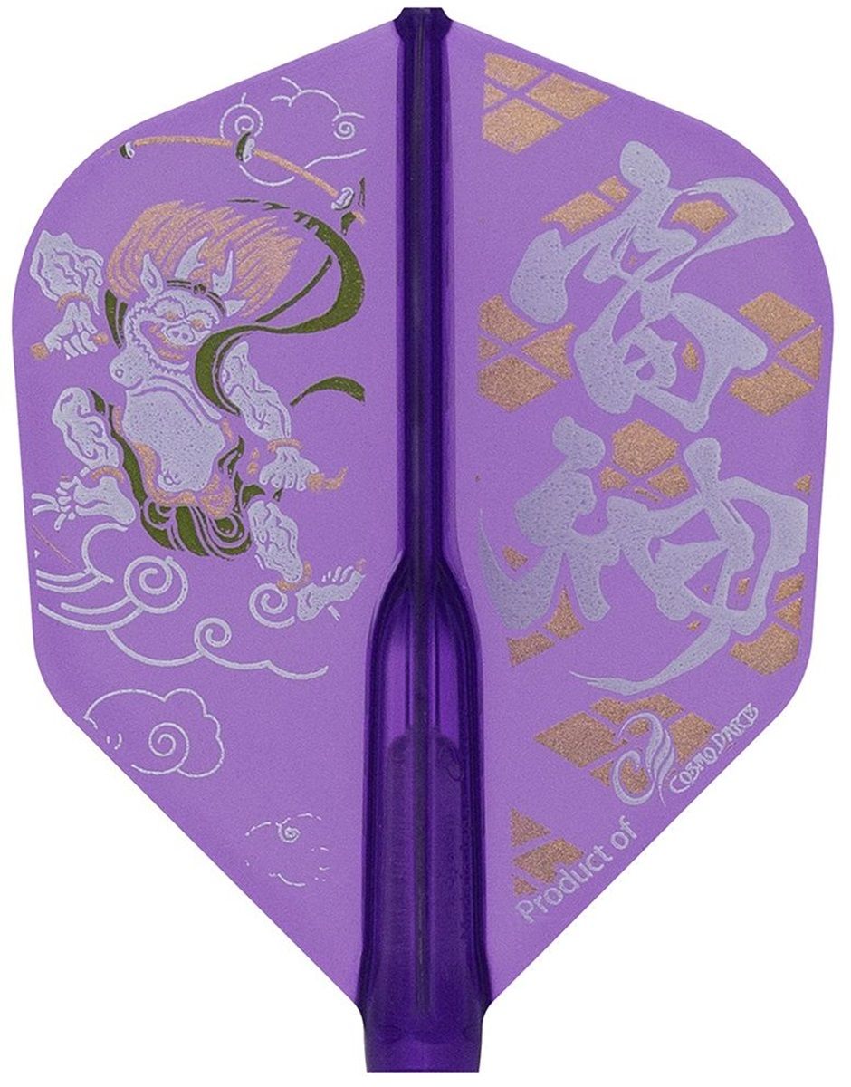 Cosmo Darts Fit Flights Air Printed Series FUJIN-RAIJIN Shape Flights