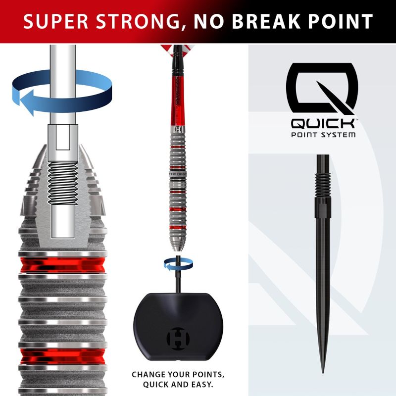 Harrows Damon Heta G4 90% Quick Points Steeldarts 21/23/24/25 Gramm Steeldarts