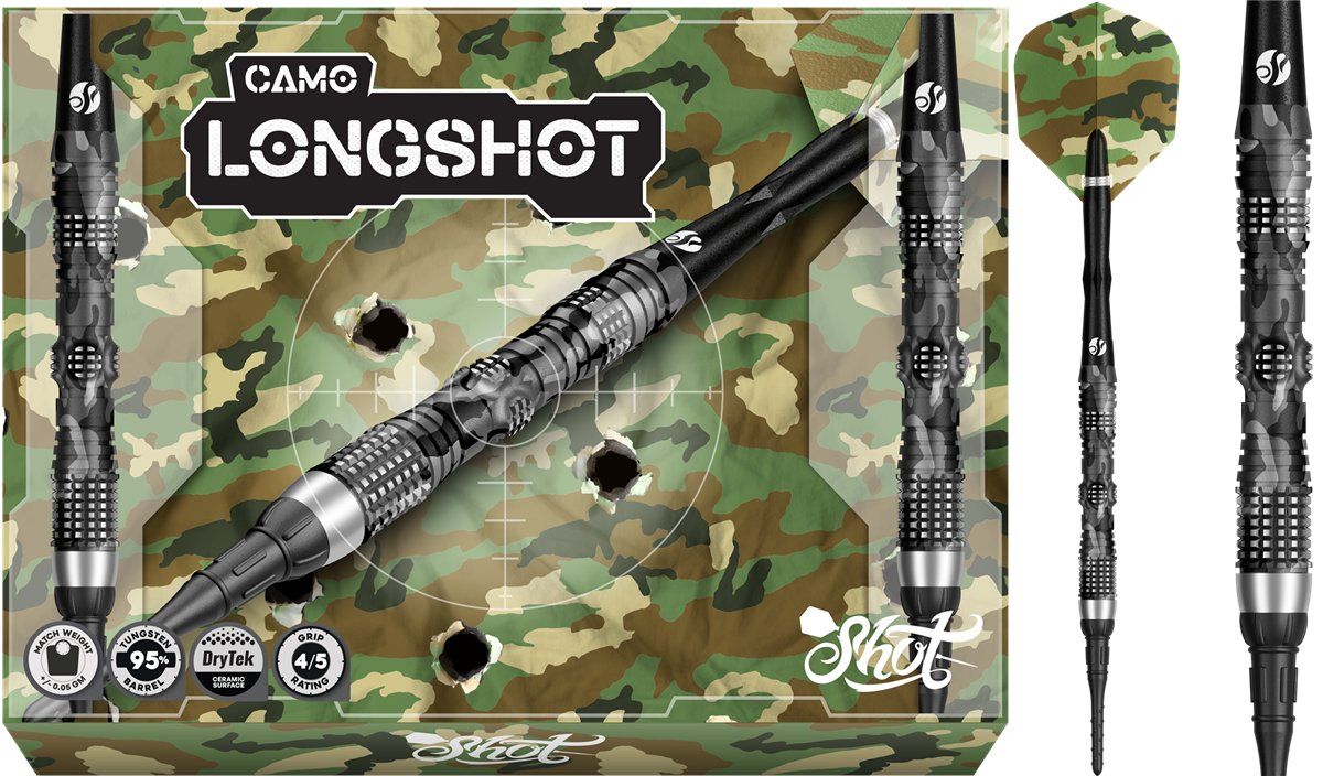 Shot! Camo Longshot 95% Softdarts 20 Gramm Softdarts