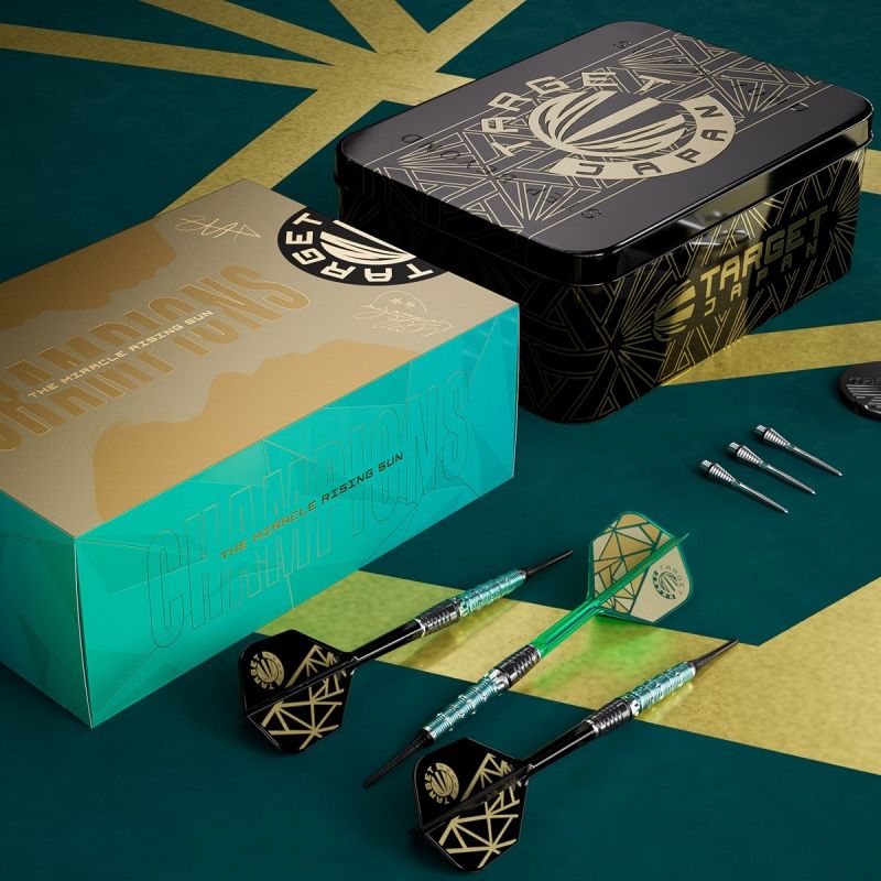 Target The Miracle Rising Sun Limited Edition Champions Set 95% 2BA Softdarts 21,5 Gramm Softdarts