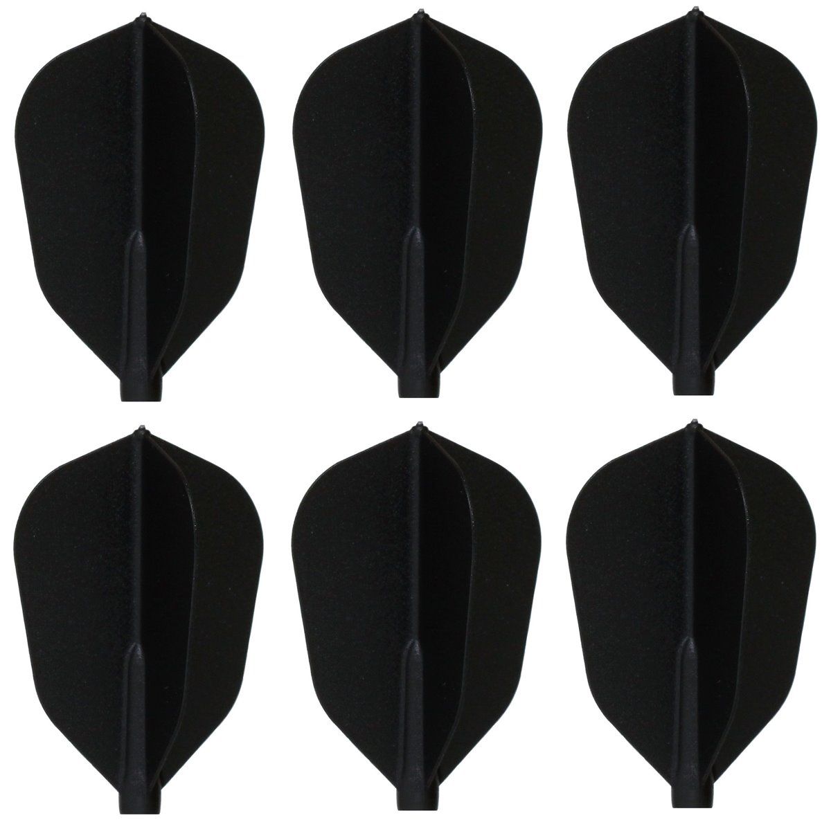 2 Set Cosmo Darts Fit Flights Schwarz Super Shape Flights