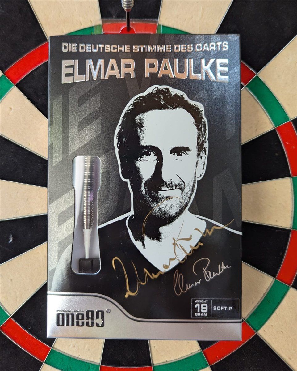 ONE80 Elmar Paulke Signature Dart Softdarts 19g mit Autogramm Softdarts