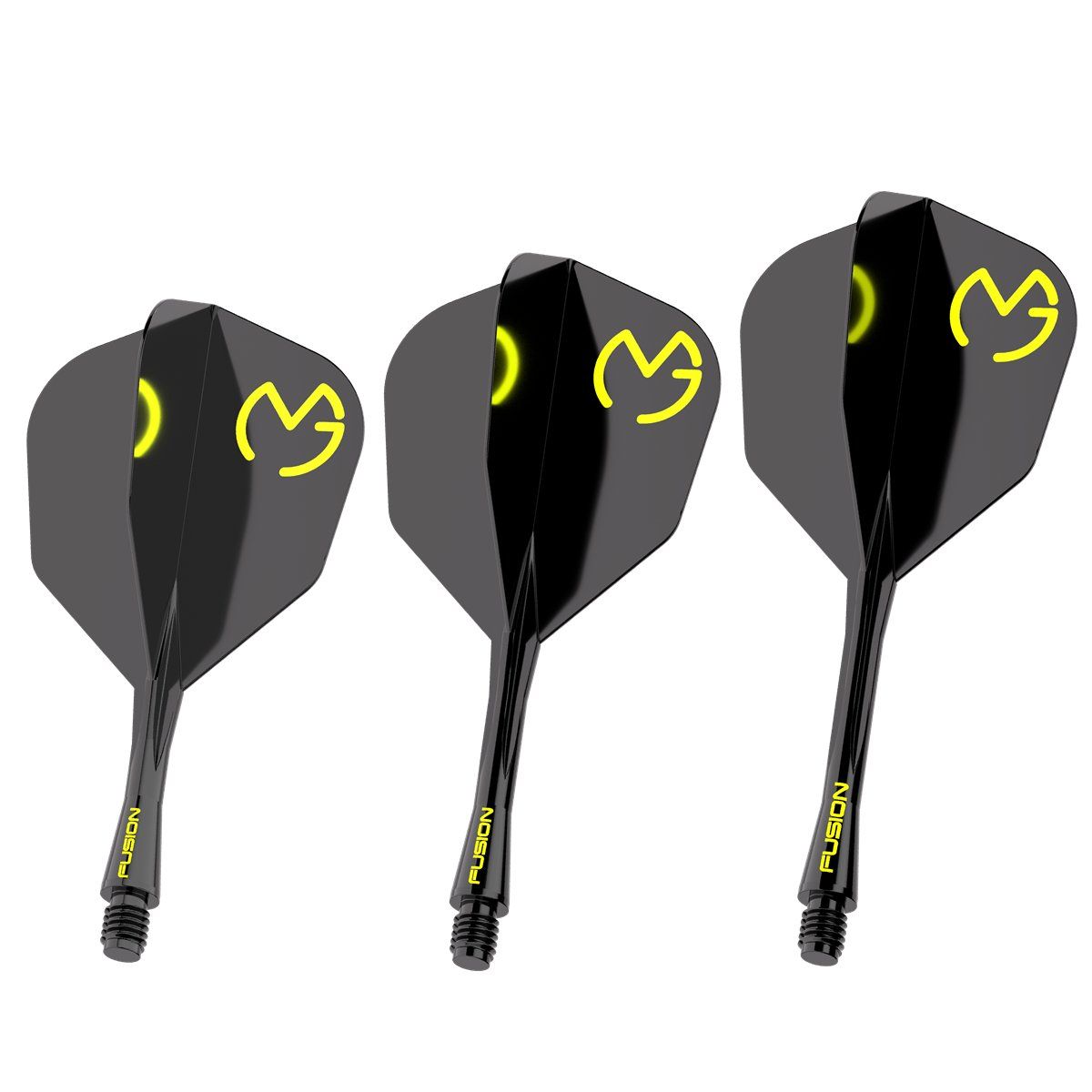 Winmau Fusion Integrated Flight & Shaft System MvG Pac Man Shape Shafts