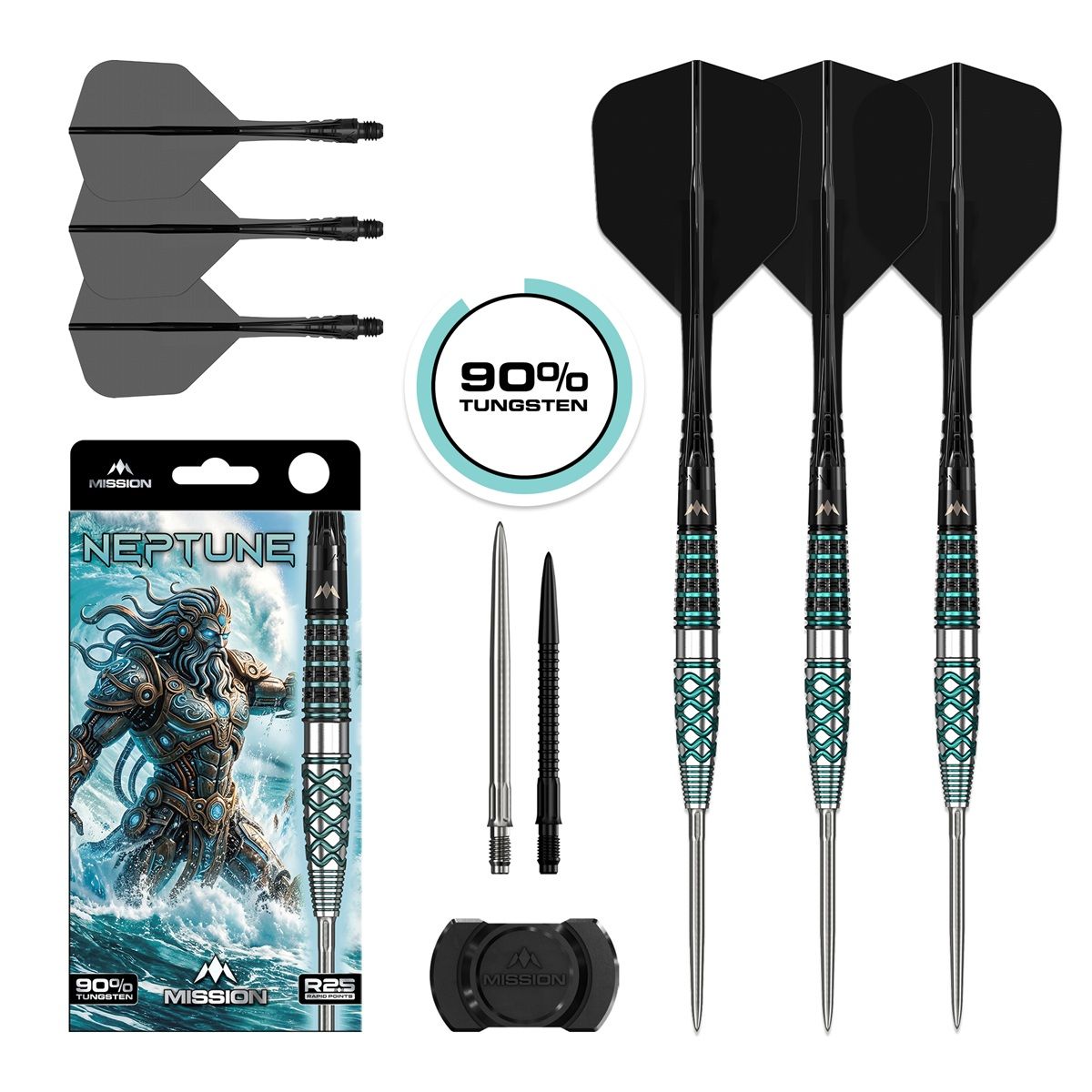 Mission Neptune RP 90% Steeldarts 21/23/25 Gramm Steeldarts
