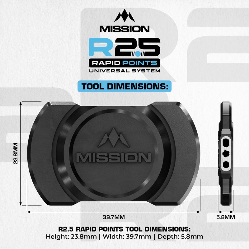 Mission R2.5 Rapid Point Tool Wechseltool Werkzeug Werkzeug
