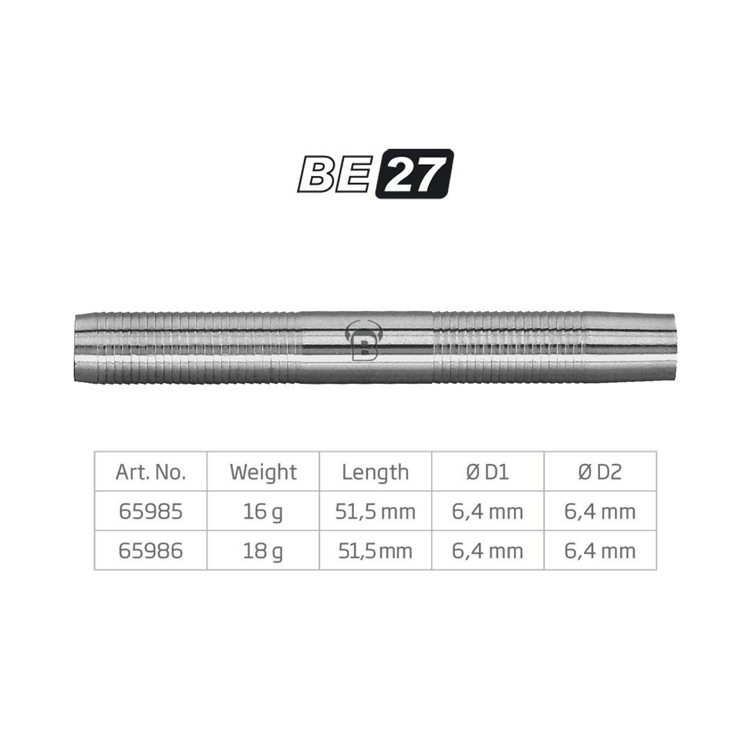 1 Satz BULL'S Softbarrels BE-27 80% 18g Barrel Soft