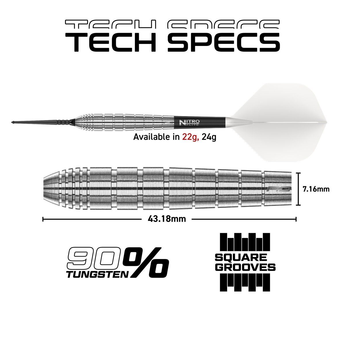 Reddragon Luke Humphries TX1 Pioneer Switch Point 90% Steeldarts 22/24 Gramm Steeldarts