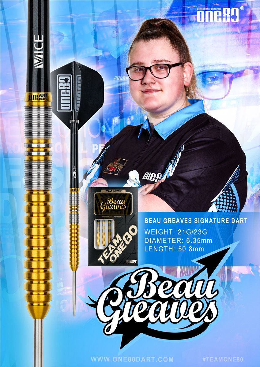 one80 Beau Greaves Steeldarts 21 Gramm Steeldarts