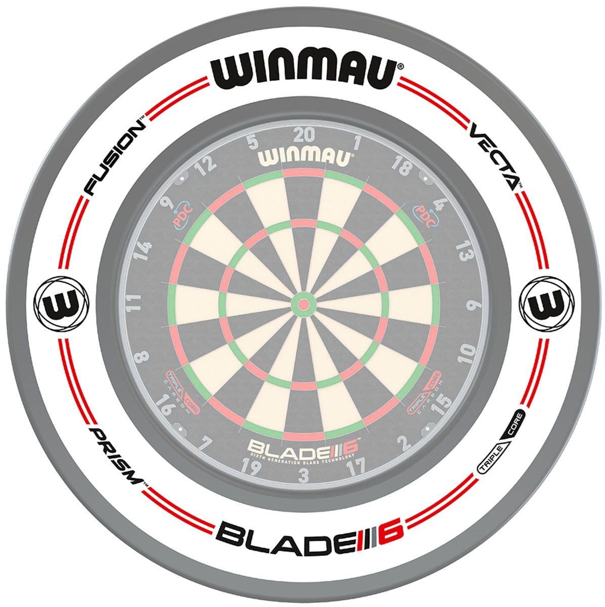 1 tlg. Winmau Pro-Line Weiß Catchring Dart Surround Auffangring