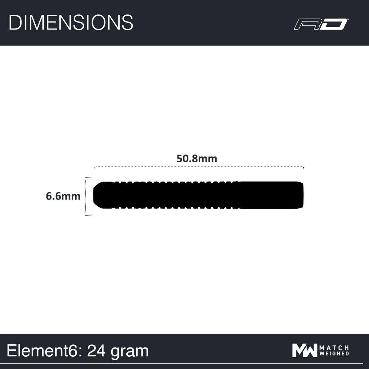 Reddragon Element6 B 90% Steeldarts 24 Gramm Steeldarts