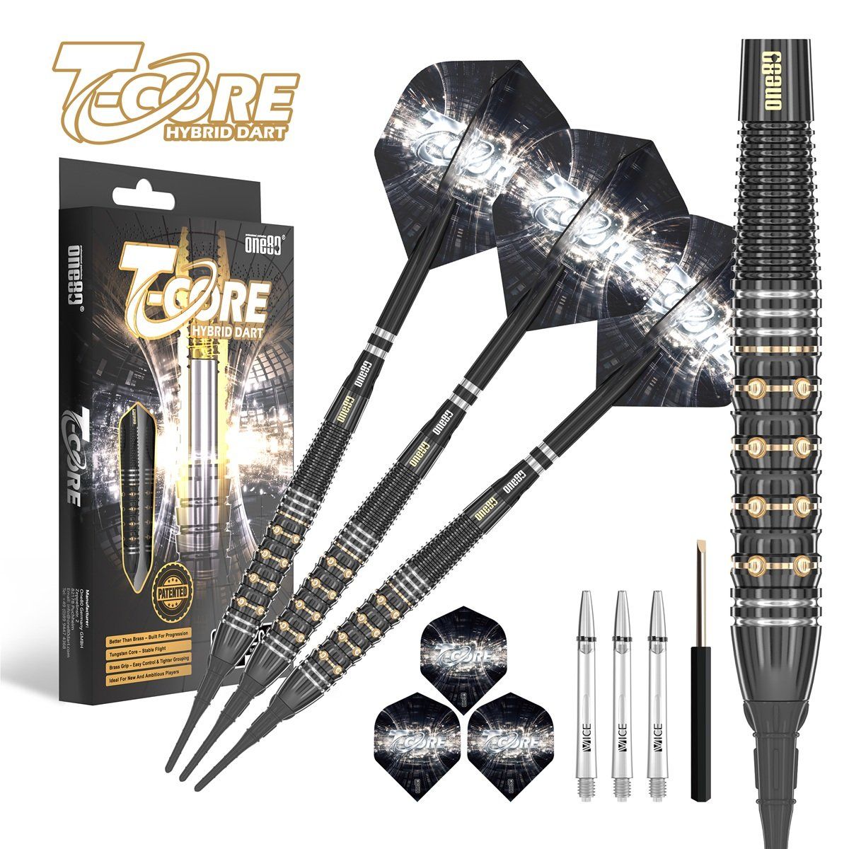 ONE80 T-Core TC1 Softdarts 20 Gramm Softdarts