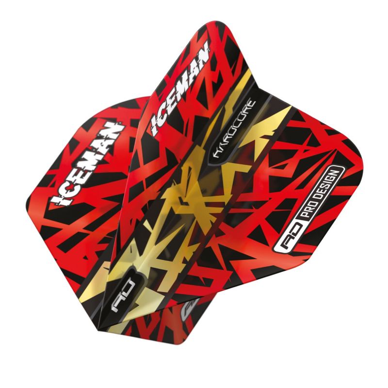 Reddragon Dartflight Gerwyn Price Red Gold Dart Flight Standard Flights