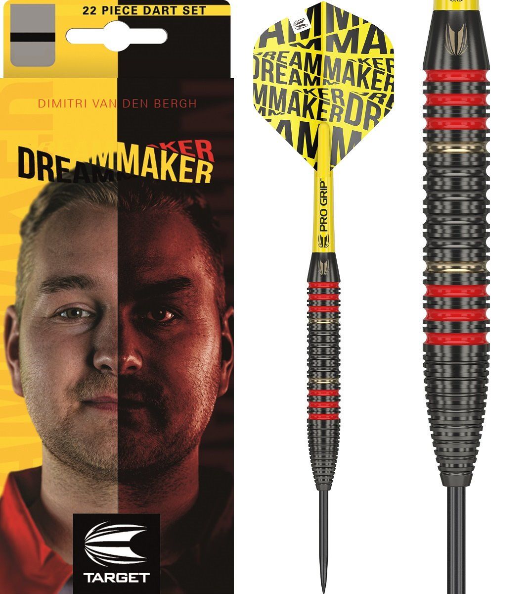 Target Dimitri Van den Bergh Steeldarts Brass 22 Gramm Steeldarts