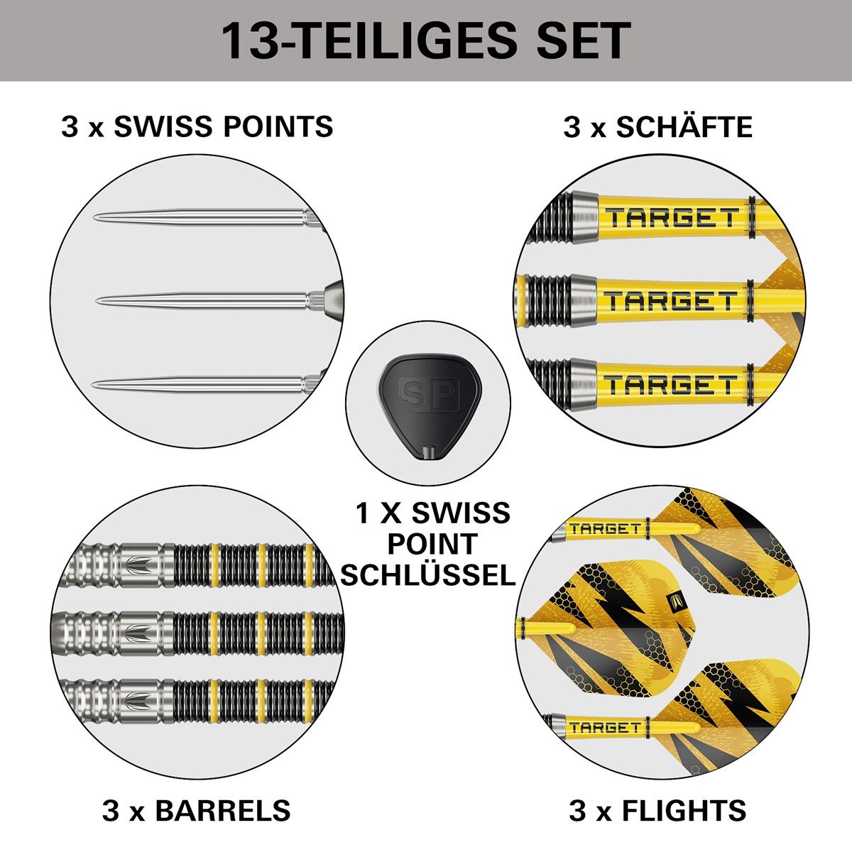 Target Buzz SP 02 90% Steeldarts 22/24/26 Gramm Steeldarts