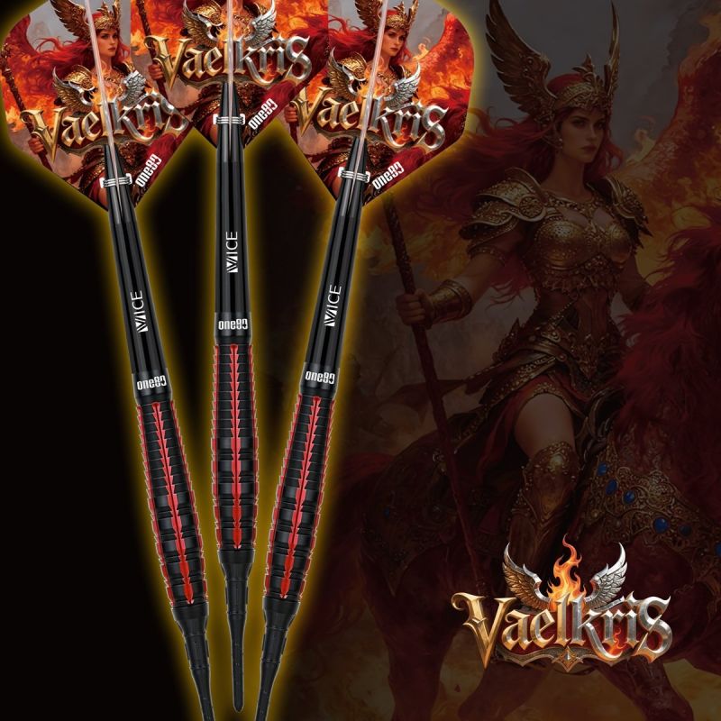 ONE80 Vaelkris V05 90% Softdarts 18/20 Gramm Softdarts