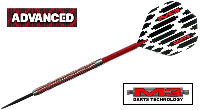Dart-Set Steeldarts M3 Advanced Multiringed 17 Gramm Steeldarts