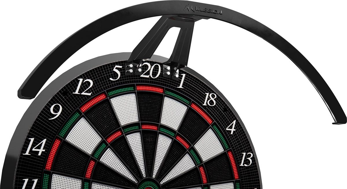 Mission Torus ST Lighting System LED Licht für Softtip Dartboards Dartscheiben Boardzubehör