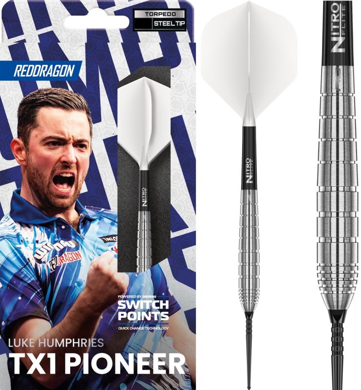 Reddragon Luke Humphries TX1 Pioneer Switch Point 90% Steeldarts 22/24 Gramm Steeldarts