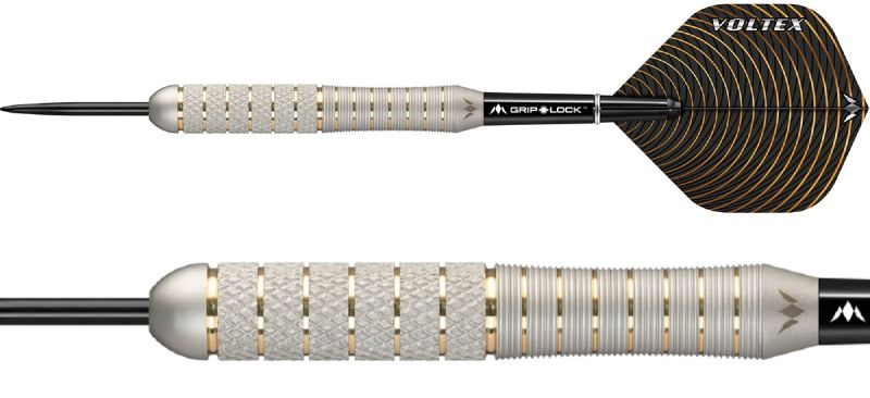 Mission Voltex Silver Electo Knurled Brass Darts Steeldarts M1 23g Steeldarts