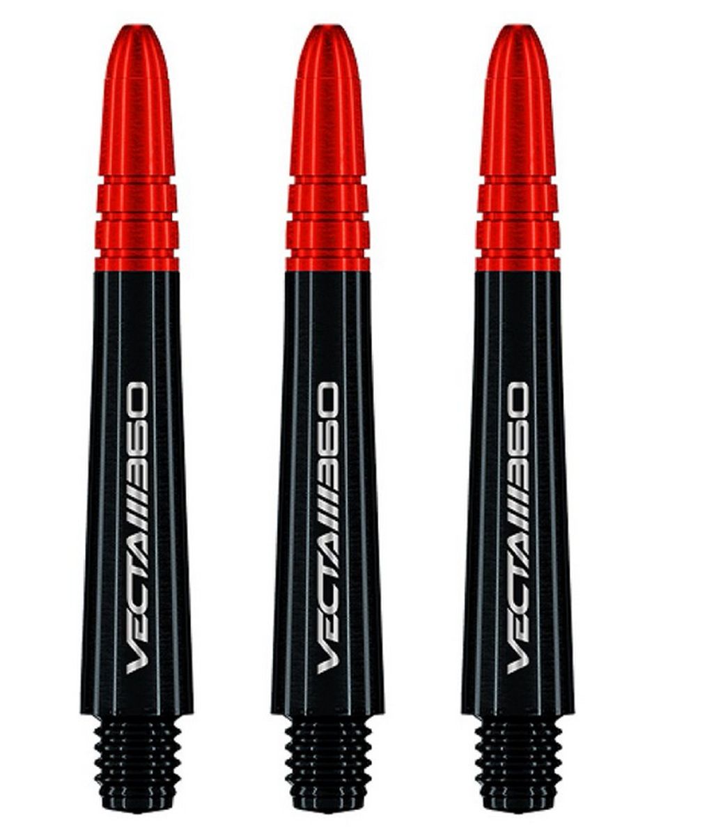 Winmau Vecta Blade 360 Schwarz und Rot Dart Shafts Shafts