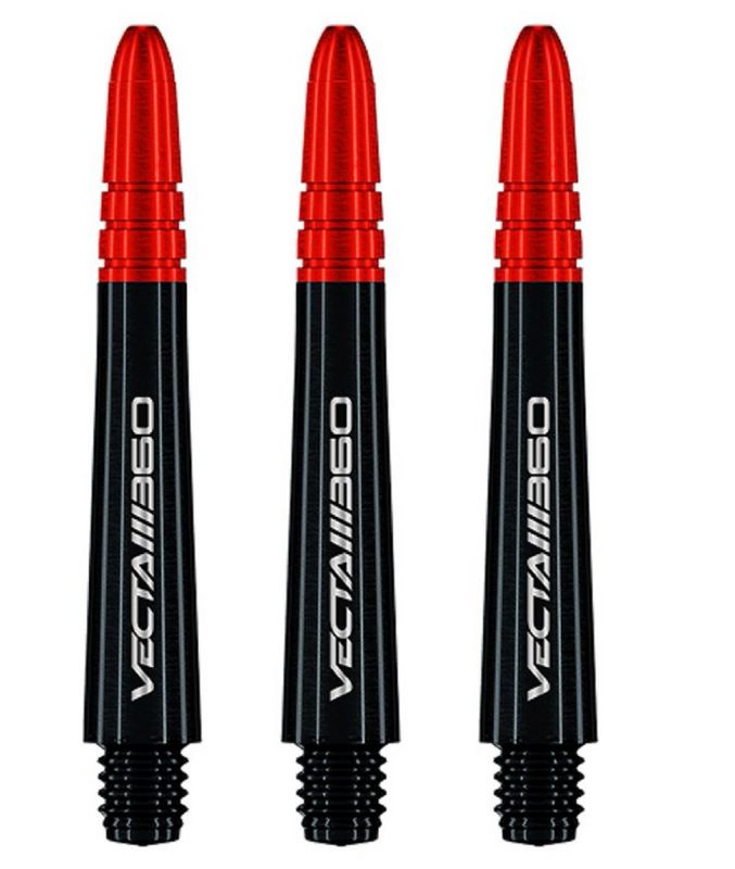 Winmau Vecta Blade 360 Schwarz und Rot Dart Shafts Shafts