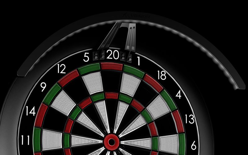 Mission Torus ST Lighting System LED Licht für Softtip Dartboards Dartscheiben Boardzubehör