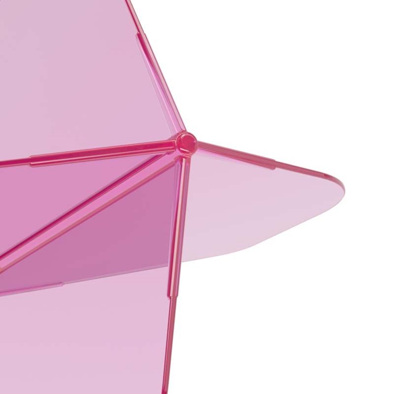 Cuesoul Dart Flight/Shaft ROST 77 Transparent Pink Big Standard Flights