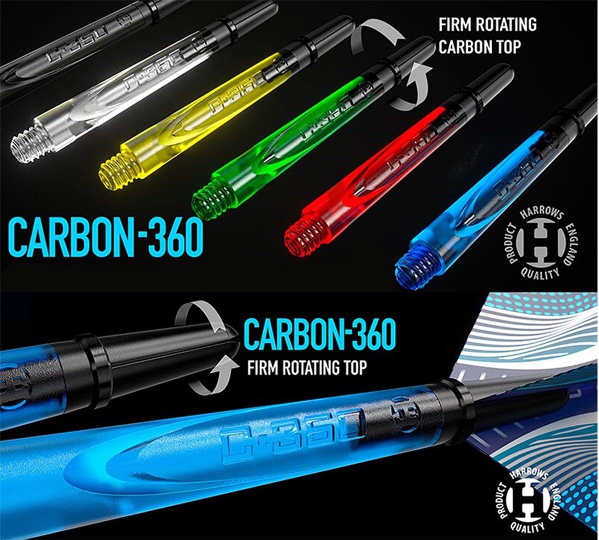 Harrows Ersatz Tops für Carbon 360 Dart Spinning Shafts Shafts