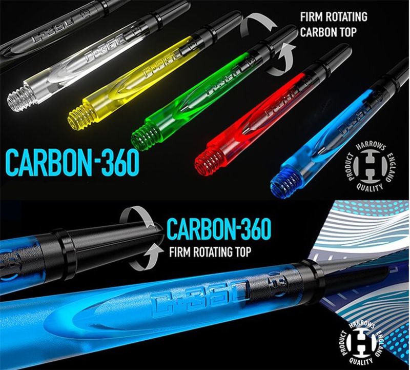 Harrows Ersatz Tops für Carbon 360 Dart Spinning Shafts Shafts