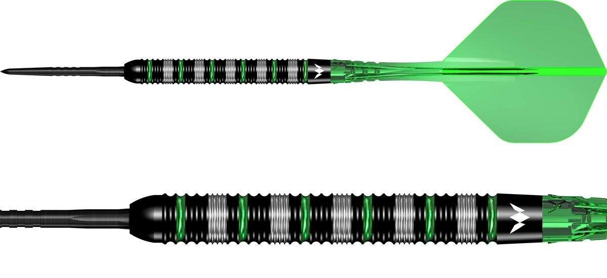 Mission Moldavite Black & Green 95% Steeldarts 23 Gramm Steeldarts
