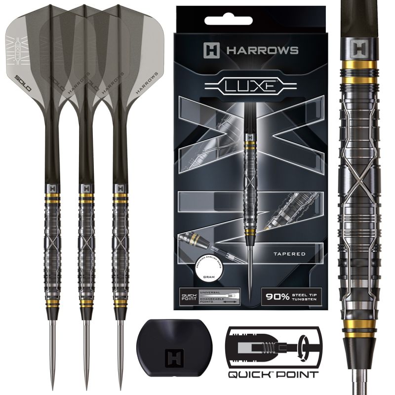 Harrows NX Luxe Quick Point 90% Steeldarts 22/23/24 Gramm Steeldarts