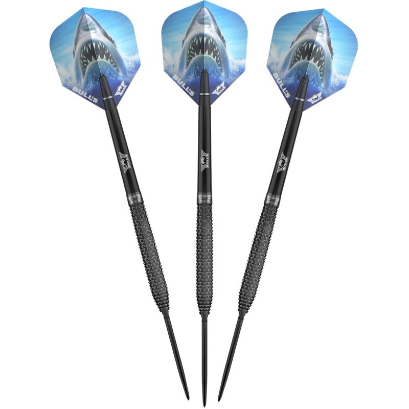 Bull´s Shark Pro Black CP 90% Steeldarts 22/23/24/25 Gramm Steeldarts