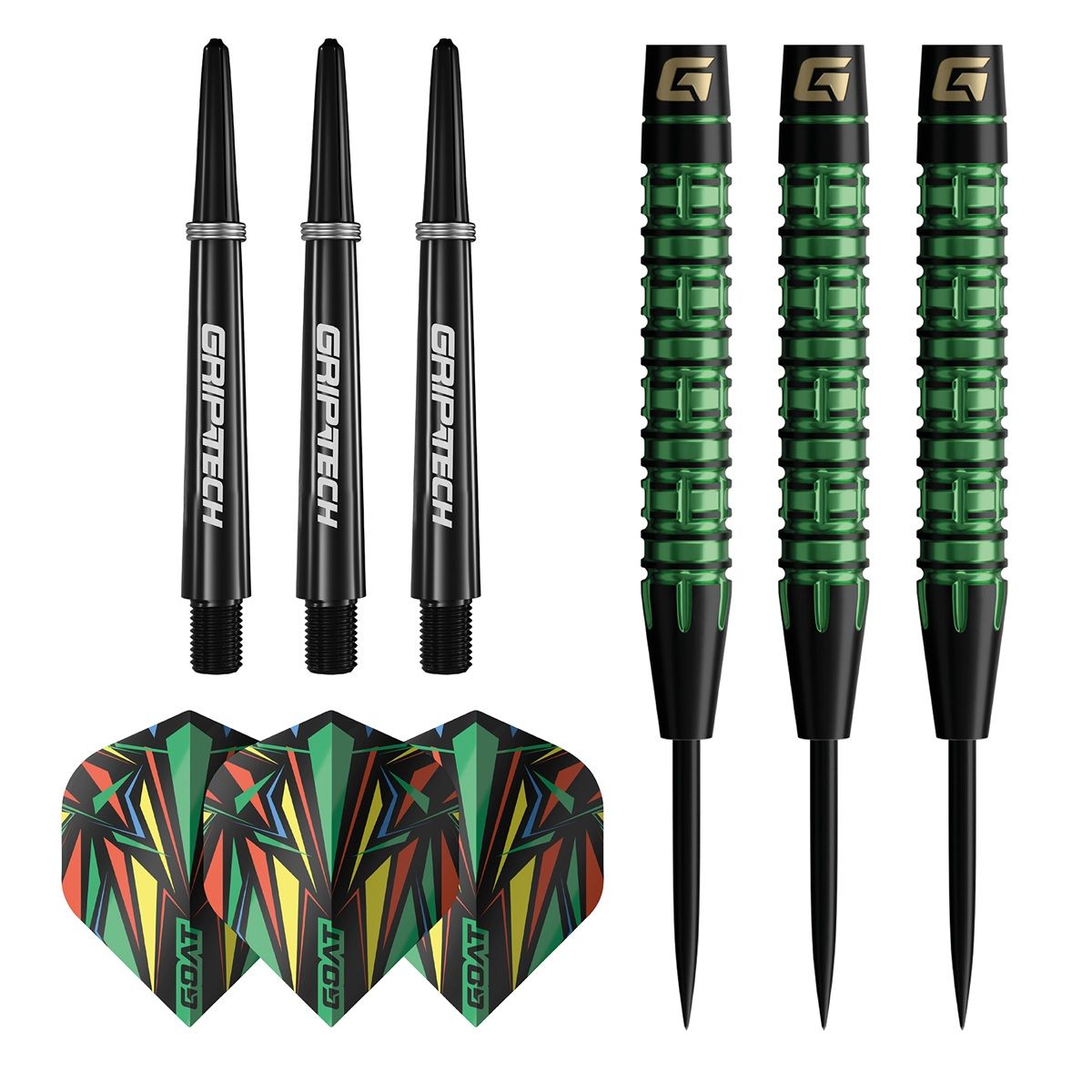 GOAT Athlete Green 90% Steeldarts 23/25 Gramm Steeldarts