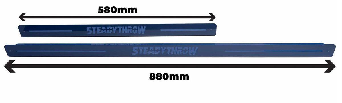 SteadyThrow Lite Oche mit Klettband für Dartteppiche von 60 bis 90 cm Breite Abwurflinie