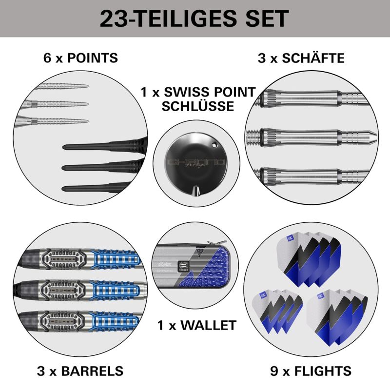 Target Phil Taylor Power Chrono 95% Softdarts 18/20 Gramm Softdarts