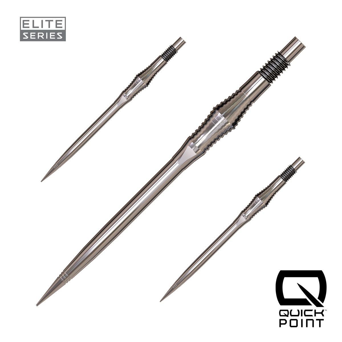 Harrows Quick Points Spire 30/35/40 mm Silber/Schwarz/Gold Wechselspitzen