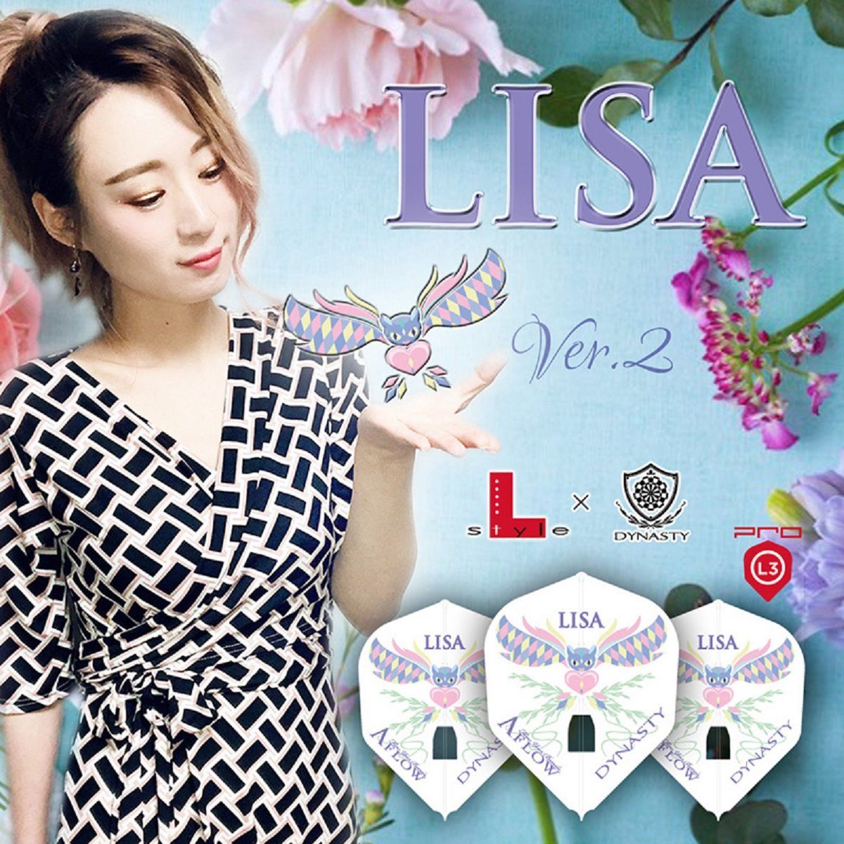 L-Style Signature Flights Pro DYNASTY L-Flight PRO LISA V2 Eule Shape L3 Flights