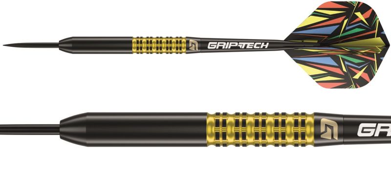GOAT Athlete Yellow Brass Steeldarts 12 Gramm Steeldarts