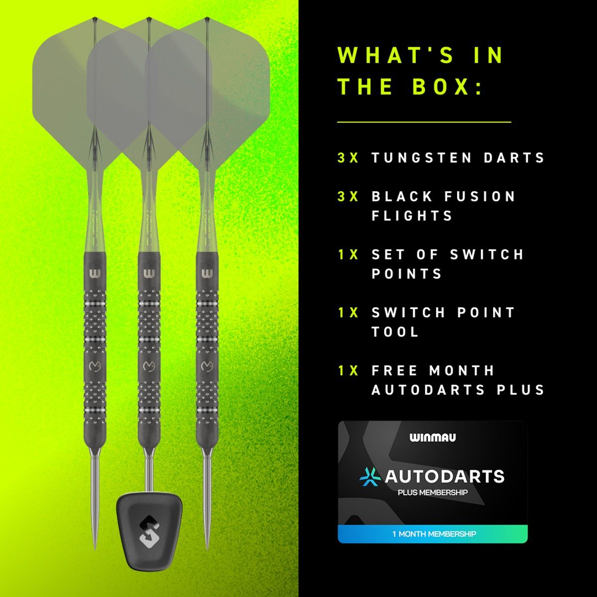 Winmau Michael van Gerwen TS-PRO Switch Point 90% Steeldarts 23/24/25 Gramm Steeldarts