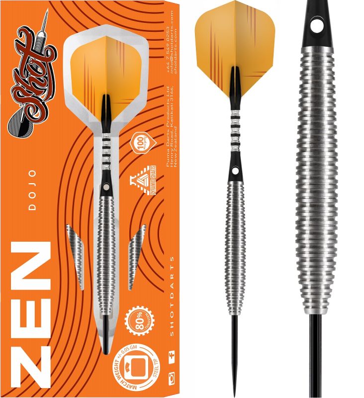 SHOT! Zen Dojo 80 % Tungsten Steeldart 25 Gramm Steeldarts