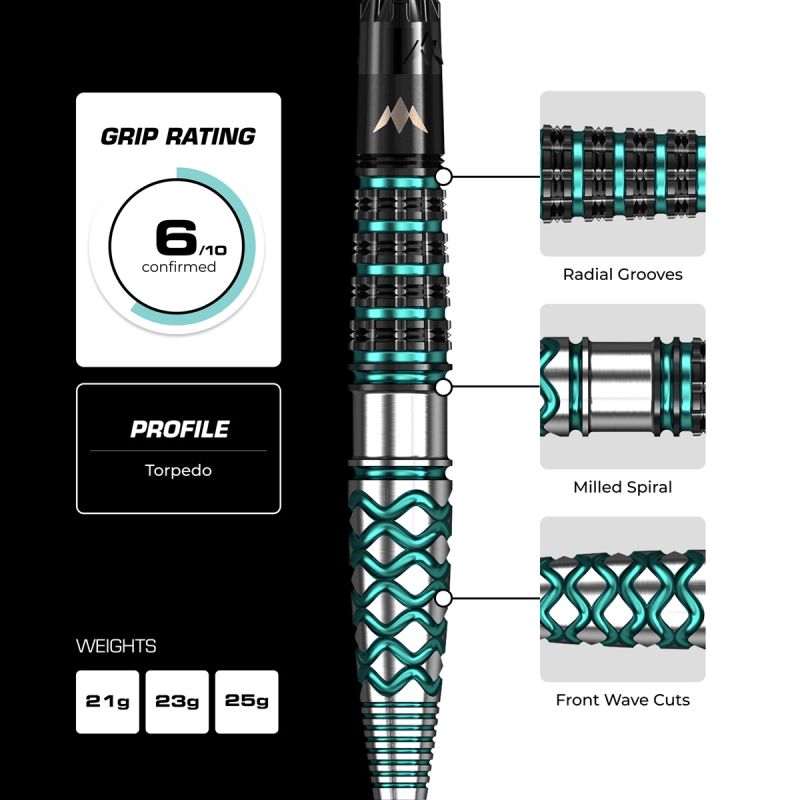 Mission Neptune RP 90% Steeldarts 21/23/25 Gramm Steeldarts